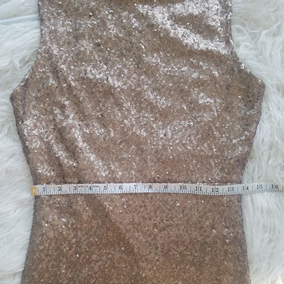 Gold sequin M M couture dress - Picture 6 of 6